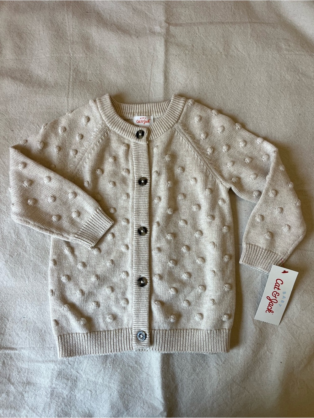Sweetest toddler pom-pom cardigan NWT